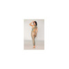 Robe bodystocking en filet dans un design géométrique sans couture 